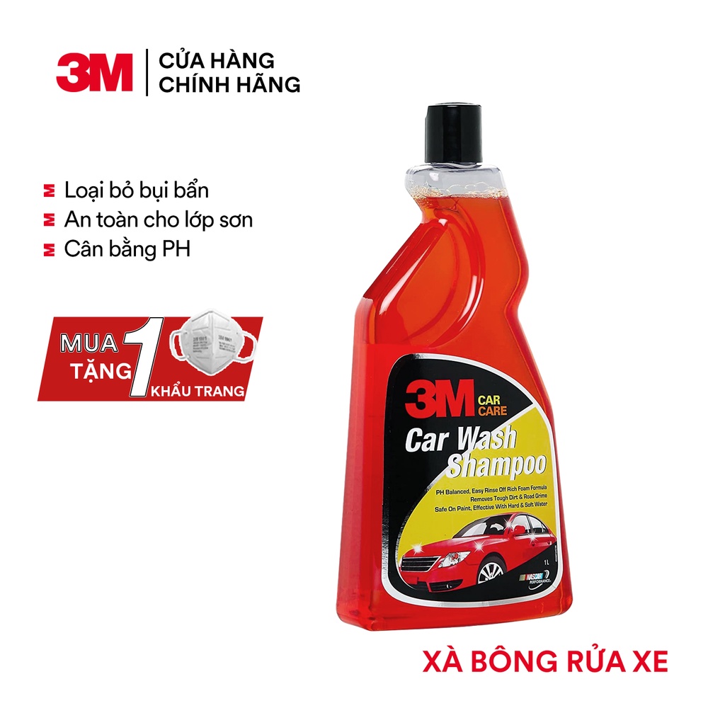 Xà Bông Rửa Xe 3M Car Wash Shampoo 1L
