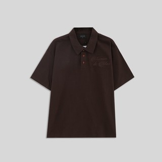 Áo thun có cổ Cott Polo - Dark Brown