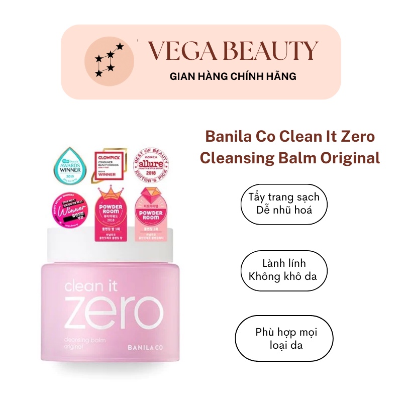 Sáp Tẩy Trang Banila Co Clean It Zero Cleansing Balm Original - Dành Cho Mọi Loại Da