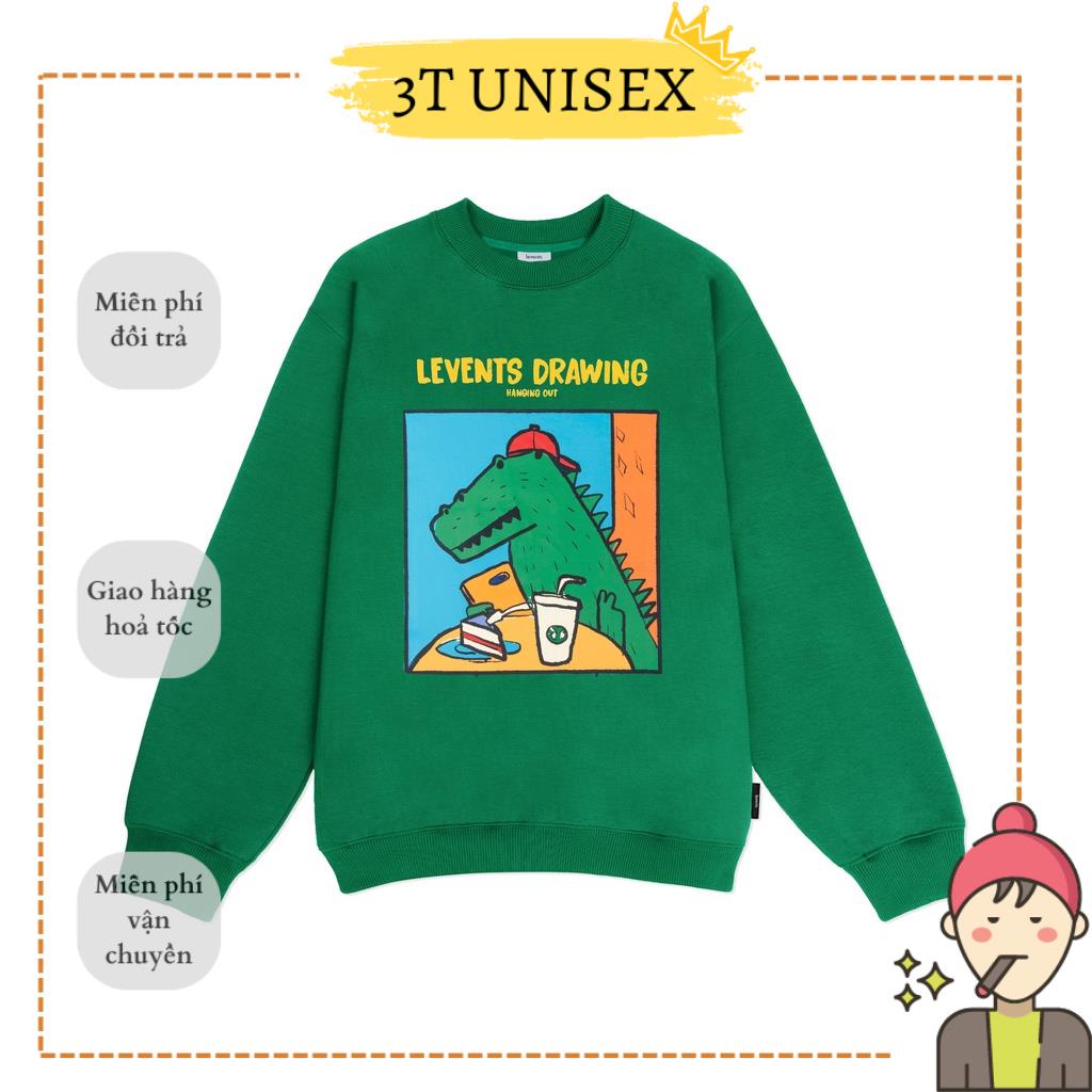 Áo Sweater Levents Funny Crocodile/ Green