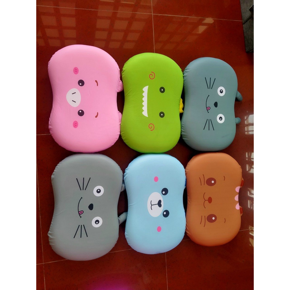 Gối Bụng Mèo Cao Su Non Thêu, In Hình Các Con Vật Vô Cùng Đáng Yêu