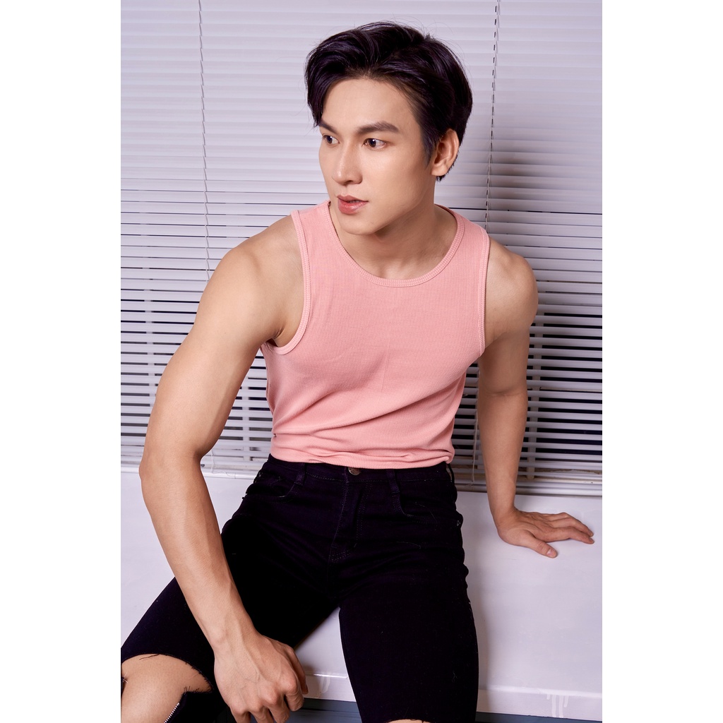 Áo Thun Ba Lỗ Tank Top Nam Cổ Tròn Nhiều Màu Vải Cotton Tăm Gân Thương Hiệu Mr Twins