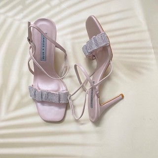 Sandal C*NK cao gót quai đá - SCC1408