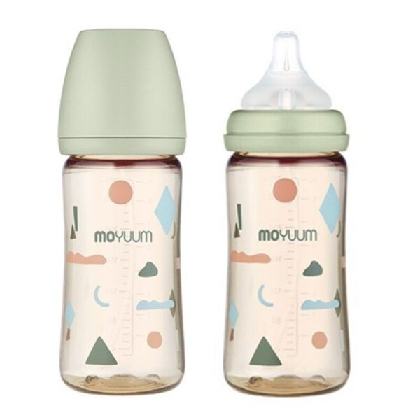 Bình sữa Moyuum nội địa Hàn Quốc chính hãng bản hoạ tiết, Moyuum Mây Cloud dung tích 170ml/ 270ml
