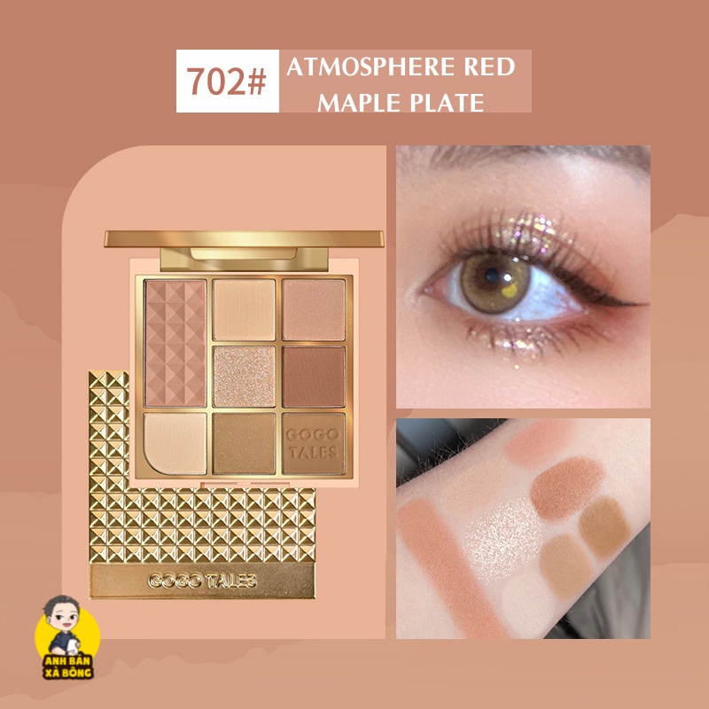 Bảng Phấn Mắt 8 Ô Màu Nhũ Lì GOGO TALES 8-Color Desert Starlight Eyeshadow Palette GT317