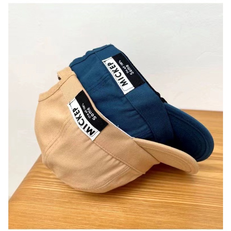 Mũ lưỡi trai THE CAPAL màu trơn in chữ phong cách hiphop Hàn Quốc