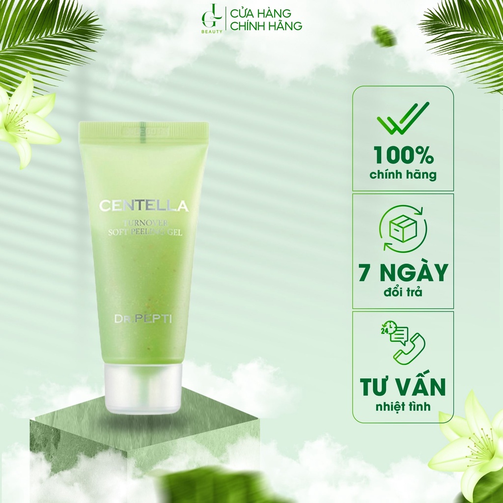 Gel Tẩy Tế Bào Chết Chiết Xuất Rau Má Dr.Pepti Centella Turnover Soft Peeling Gel 30ml | BigBuy360 - bigbuy360.vn