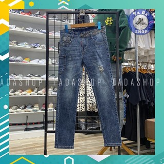 Quần jeans DG vá ống ảnh thật