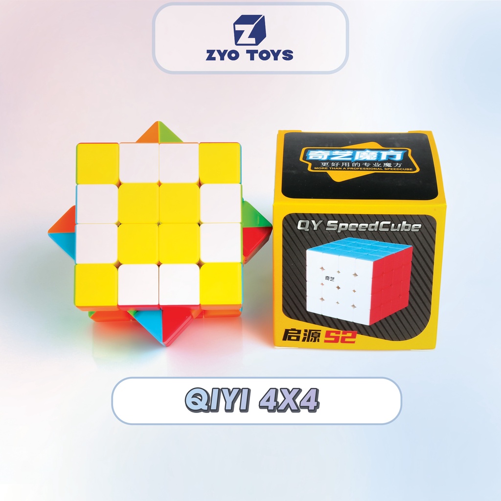 Rubik 4x4 QiYi Qiyuan W2 Không Viền - Đồ Chơi Trí Tuệ Rubik 4 Tầng - ZyO Toys