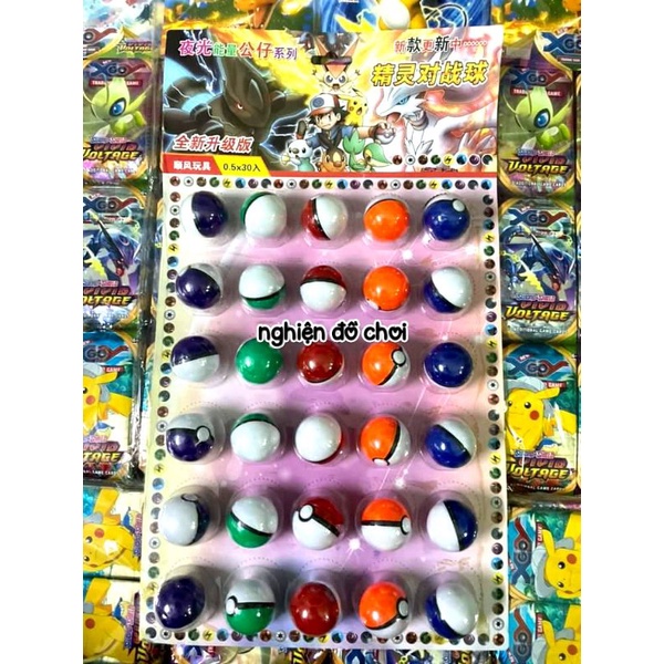 Quả cầu POKEMON 3,5cm + mô hình Pokemon mini.