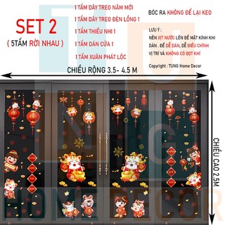 Decal tết trang trí 2023 set tết 2