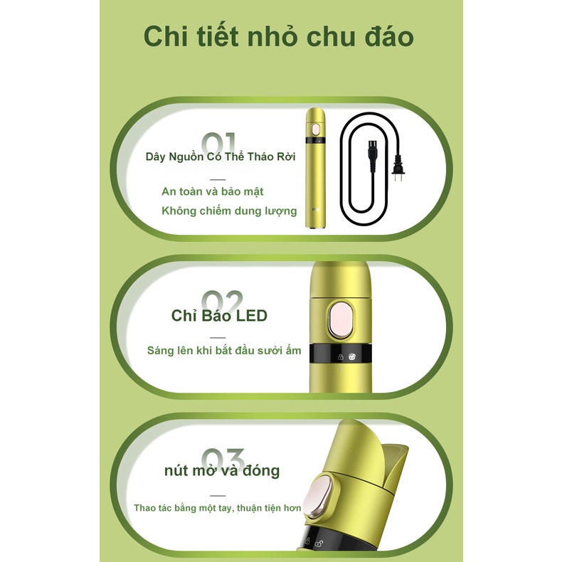 Máy Uốn Tóc Mini 2 Trong 1 Cầm Tay Thời Trang, Máy Uốn Tóc Có Thể Thu Vào