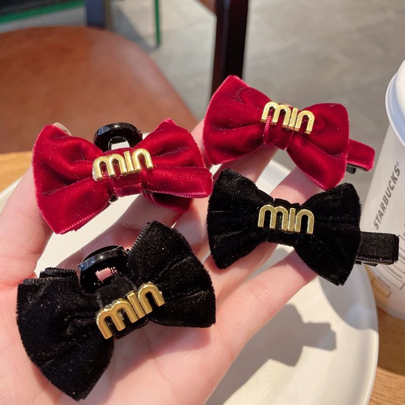 Kẹp Tóc Hình Nơ Nhỏ Xinh Xắn Thời Trang Thu Đông Phong Cách Hàn Quốc Cho Nữ