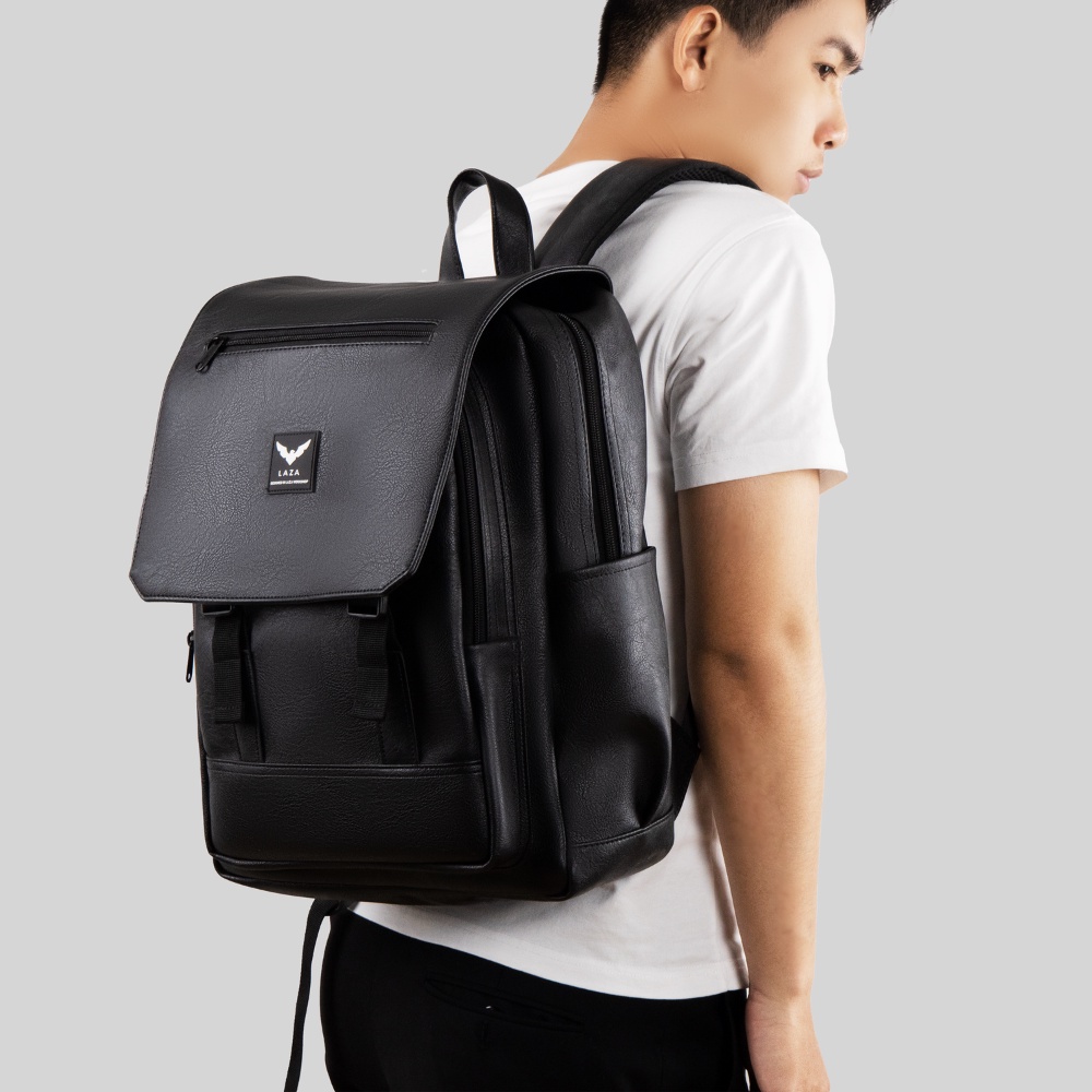 Balo laptop nam, balo da đi học đi làm LAZA Bellis Backpack 515 - chất liệu da PU trượt nước nhập khẩu | BigBuy360 - bigbuy360.vn