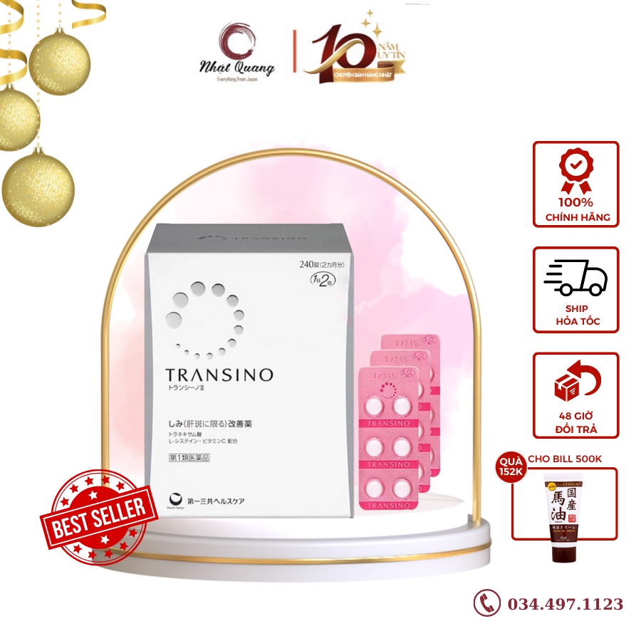 Viên uống hỗ trợ giảm nám Transino 240 viên ( Hàng nội địa Nhật Bản)