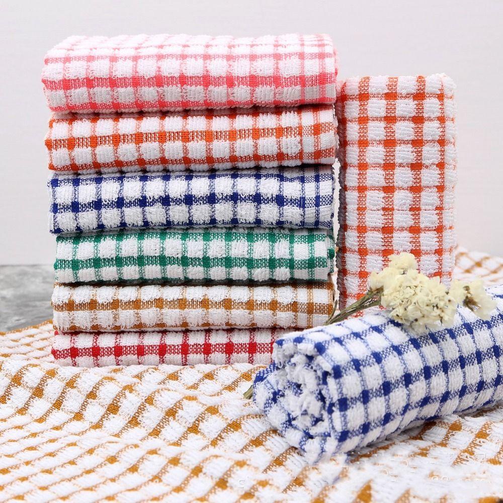 1 Khăn Lau Chén Dĩa Vải Cotton Thấm Hút Nhanh