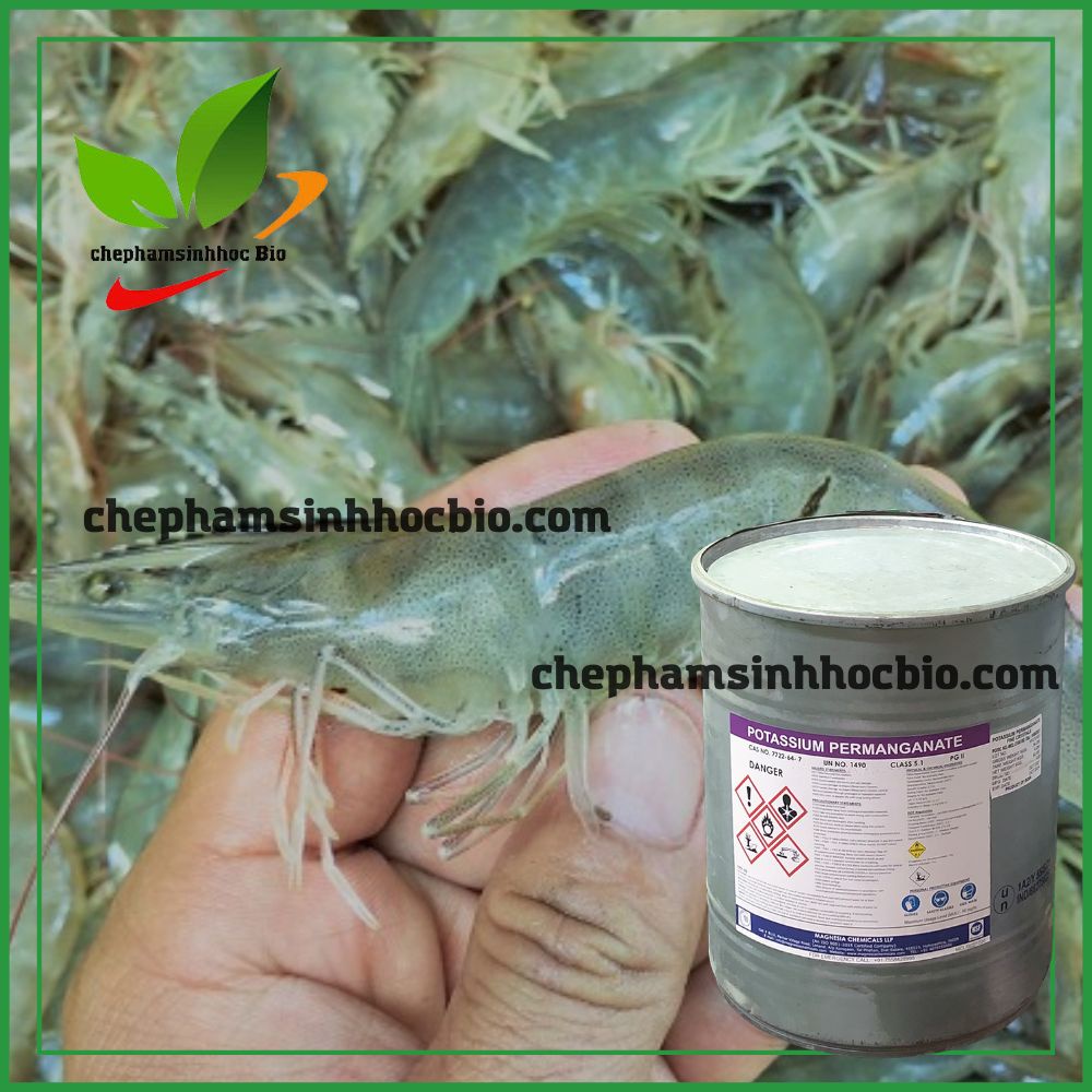 Thuốc Tím KMnO4 99%. Khử khuẩn, sát khuẩn ao nuôi, chất tẩy rửa. Gói 1kg