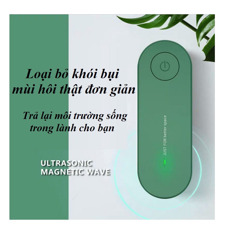 Máy lọc không khí mini tạo ion âm khử mùi thuốc lá khử mùi nhà vệ sinh nấu bếp TS056 MONASO