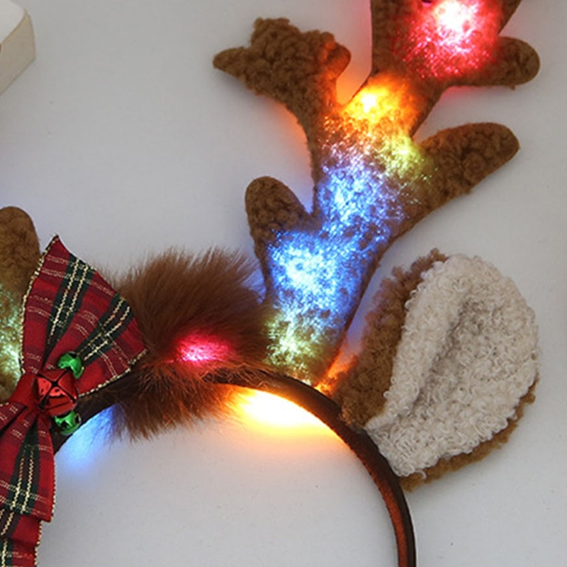 Flgo Băng Đô Cài Tóc Hình Sừng Hươu Dễ Thương Trang Điểm Sinh Nhật Cho Nữ