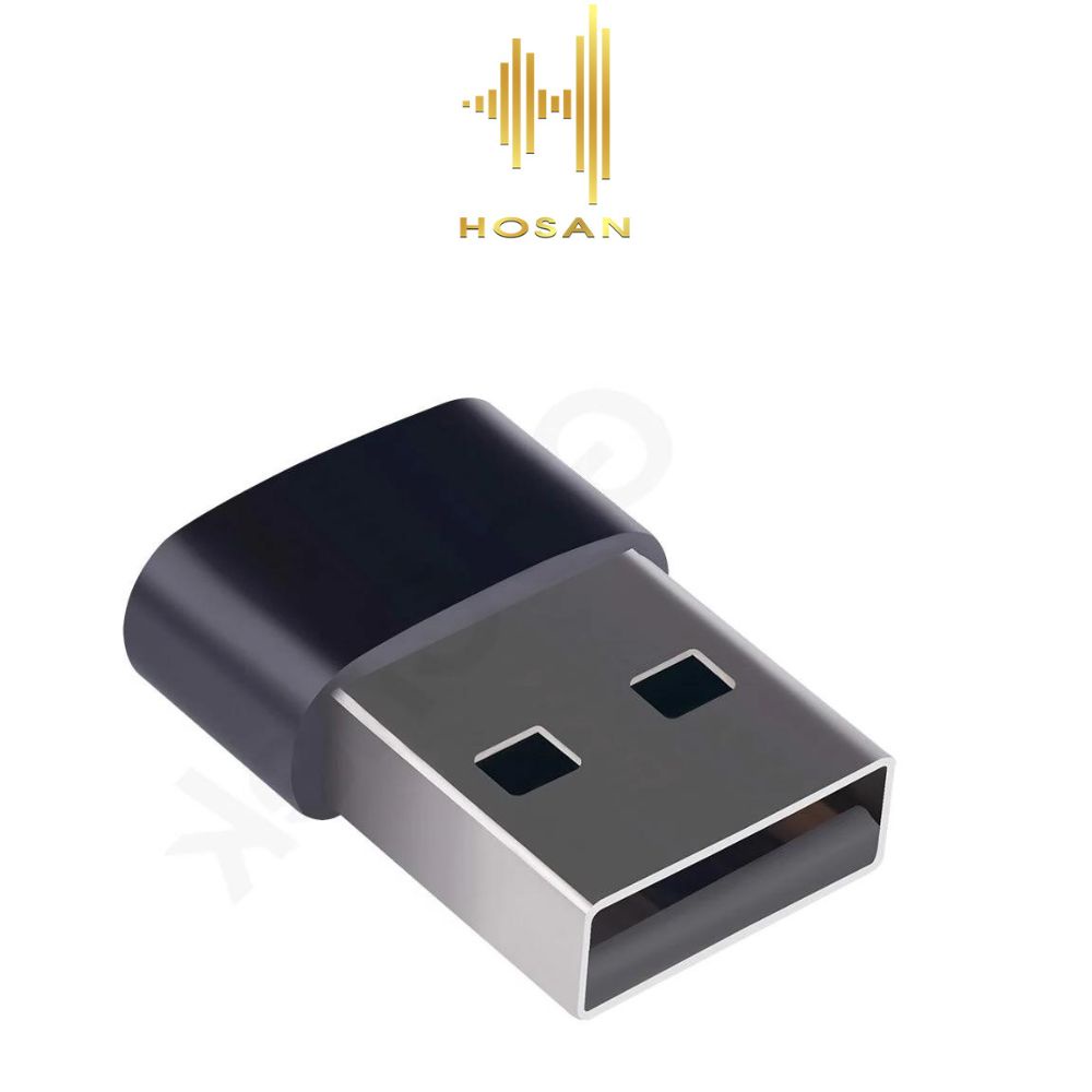 Đầu chuyển đổi HOSAN từ Type C sang USB chuyển nhanh chóng hỗ trợ ghi âm chuyển dữ liệu sang thiết bị máy tính