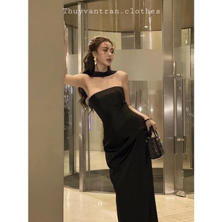 ( Hàng sẵn ) Đầm Cổ Chocker Sang Chảnh