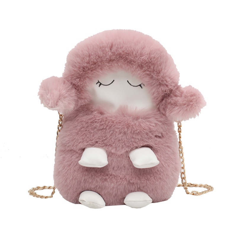 Túi Đeo Chéo Kiểu Hoạt Hình Nhồi Bông Dễ Thương Cho Bạn Gái