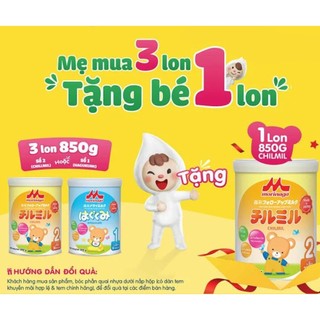 Sữa bột Morinaga Chilmil số 2 mẫu mới 850g
