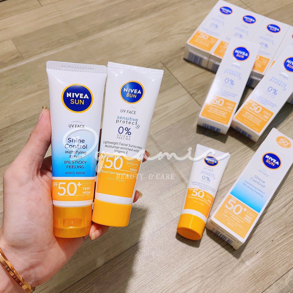 Kem chống nắng Nivea sun shine control mattifying effect spf 50+ uv face kiểm soát dầu nhờn 50ml