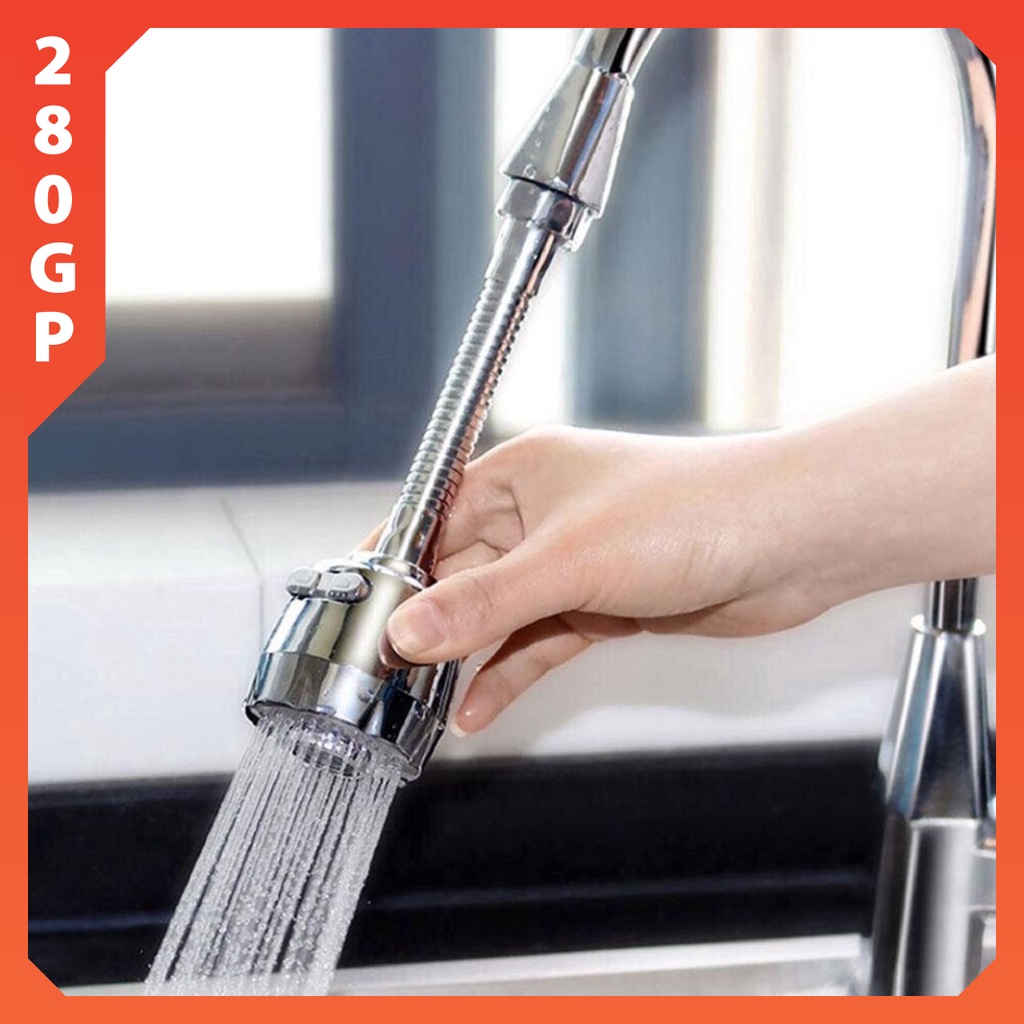 Cần Mềm Lạnh Xịt tăng áp đầu nấm 2 nút - Đầu vòi Xịt tăng áp - Vòi rửa chén bát inox Sus 304 gắn Cắm chậu
