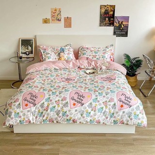 Set chăn ga cotton poly kor đen