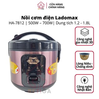 Nồi cơm điện nắp gài ladomax công suất 500w - 700w, dung tích 1.2l - 1.8l ha-78 series