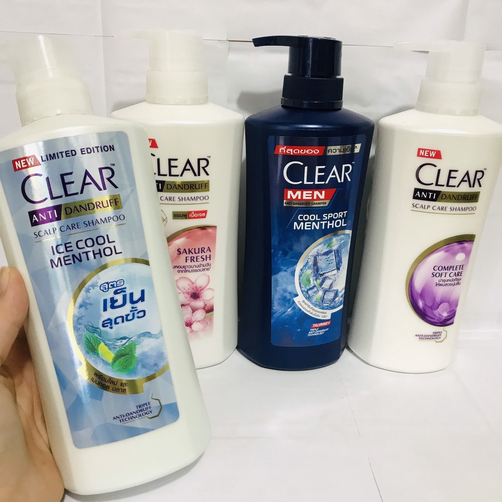 Dầu Gội Clear & Clear Thái Lan 400-450ml