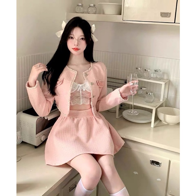 [FR.ST] Set Váy Dạ Tay Dài