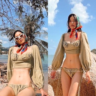 Lilia Set - bộ bikini linen thun