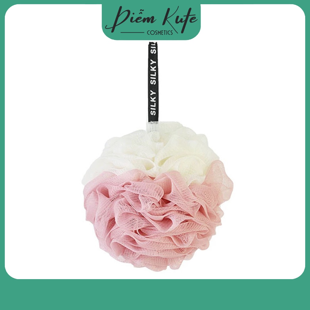 Bông tắm tròn phối 2 màu Venus