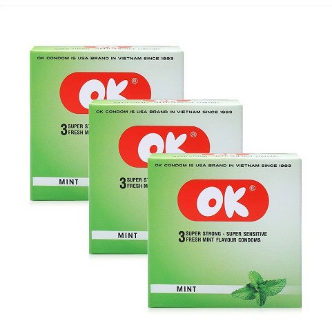 Bao Cao Su Gia Đình OK Bạc Hà Mát Lạnh Cho Cảm giác thăng hoa