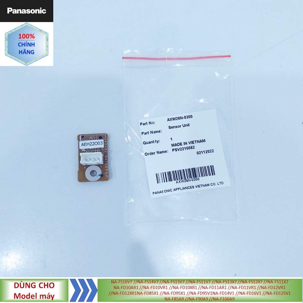 Phụ kiện sensor, cảm biến cửa, cảm biến nắp máy giặt Panasonic model NA-FD10AR1 //NA-FD10VR1 //NA-FD14V1 //NA-FS14V7