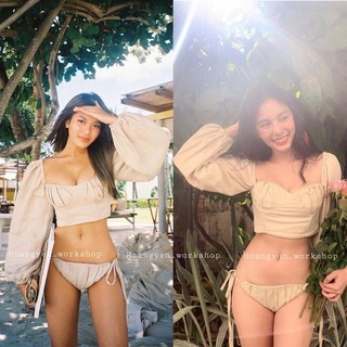Lilia Set - bộ bikini linen thun