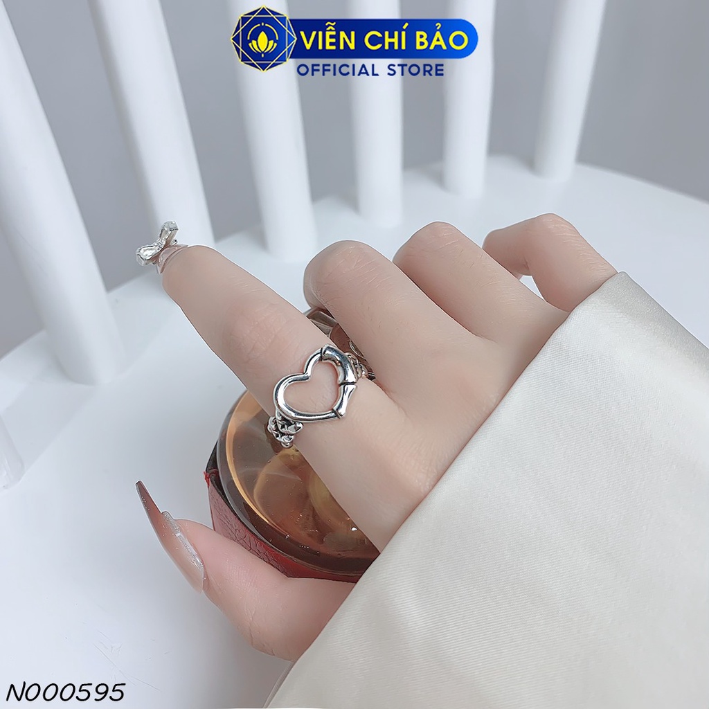Nhẫn bạc nữ Sweet Love chất liệu bạc 925 thời trang phụ kiện trang sức Viễn Chí Bảo N000595