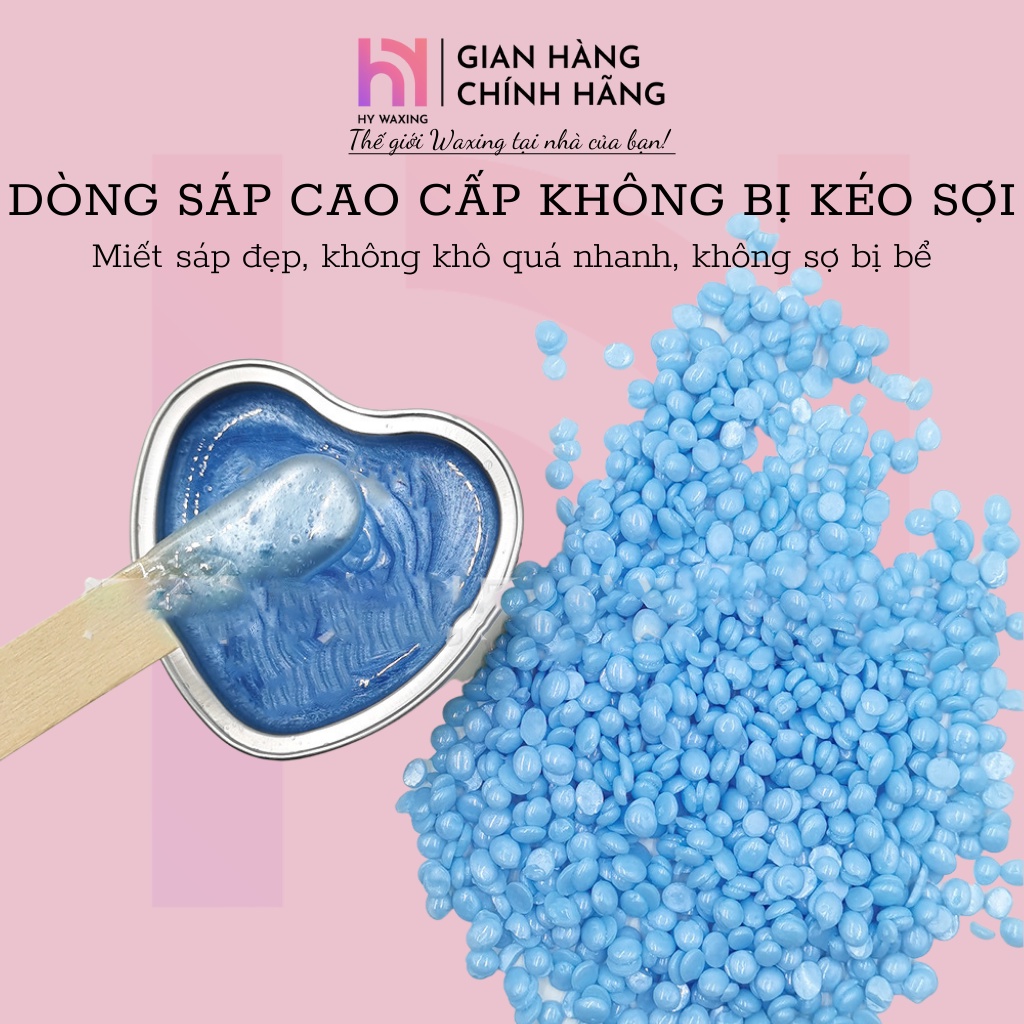 [CHE TÊN] Combo 100gr Sáp Dừa Xanh Premium + Nồi Nấu Sáp Wax Lông ProWax200 HY WAXING Tặng Que