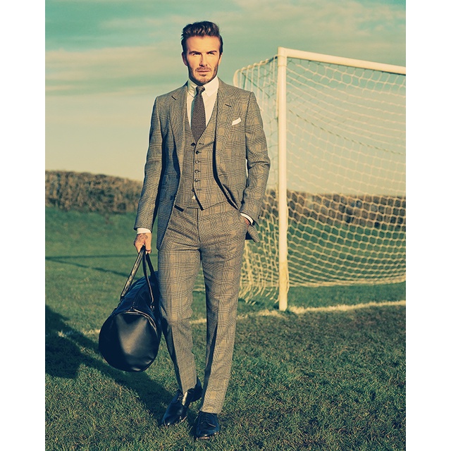Poster David Beckham phong cách retro