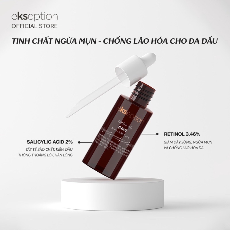 4 Tinh Chất Peel Da Ekseption White Up- Pure Skin - Retin-oil - Couperix