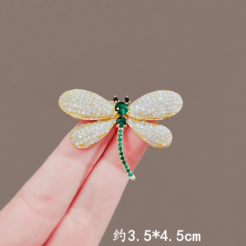 Trâm Cài Áo Hình Chuồn Chuồn Đính Đá Thời Trang Cho Nữ