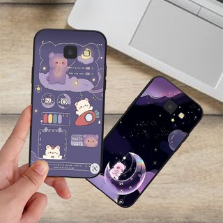 Ốp Samsung J4 Plus / J4 Core / J4+ / J4 2018 gấu tím vũ trụ lung linh dễ thương cute