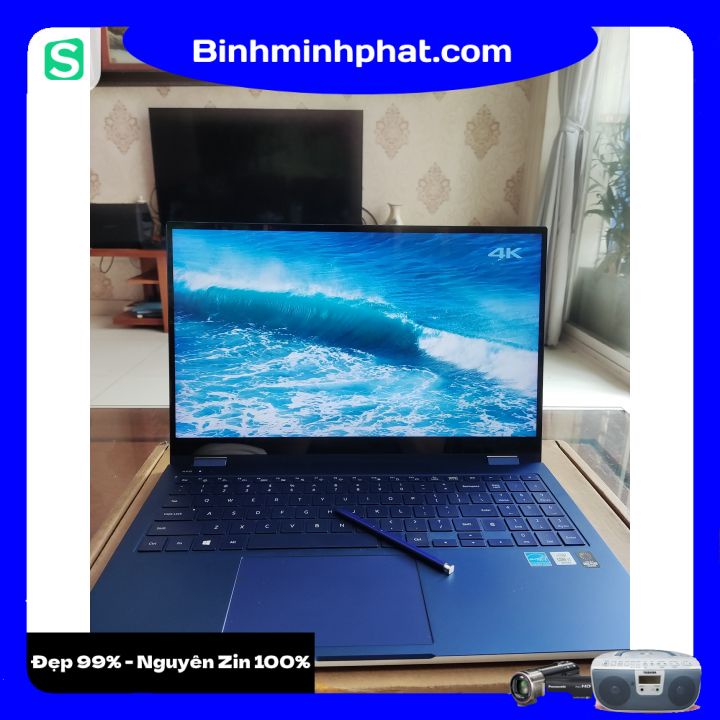 Laptop cũ giá rẻ Samsung Galaxy Book Flex 950QCG i7-1065G7 / Ram 12GB / SSD 512GB / 15.6” S Pen cảm ứng QLED