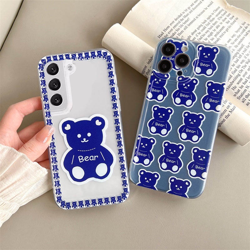 Ốp Điện Thoại Hình Gấu Dễ Thương Cho Samsung A53 A31 A23 A33 A73 A20s A03s A20 A30 A50 A50s A30s A11 A51 A71 A12 M12 A22 A32 A52 A72 A52s A02s A13 5G