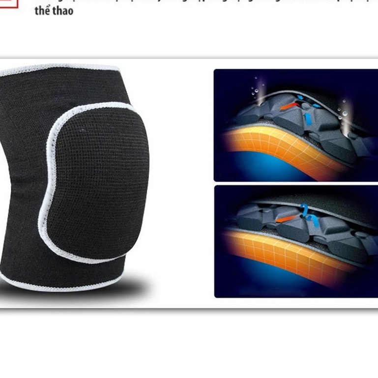 Băng Đầu Gối  ,Có Đệm Đầu Gối Cao Cấp  môn thể thao vận động như trượt patin, đạp xe, cầu lông, bóng chuyền ( 1 cặp ),