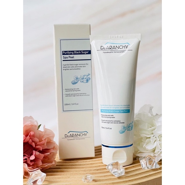 Tẩy da chết mặt đường đen trắng sáng, sạch sâu lỗ chân lông Dearanchy Purifying Black Sugar Spa Peel 100ml