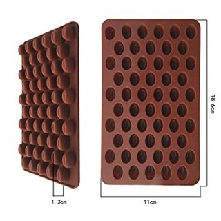 Khuôn silicon socola nâu hình hạt cafe