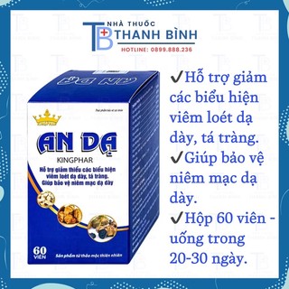 An dạ kingphar hộp 60 viên.